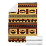 Powwow Store gb nat00507 brown ethnic pattern native blanket