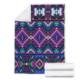 Powwow Store gb nat00380 purple tribe pattern blanket