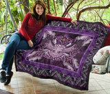QLT-0003 - Pattern Purple Mandala Premium Quilt