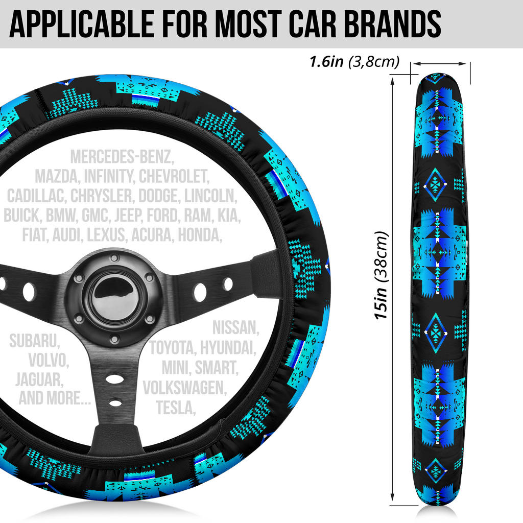 GB-NAT00720-04 Native Tribes Pattern Steering Wheel Cover
