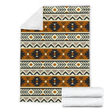 Powwow Store gb nat00522 brown seamless pattern blanket