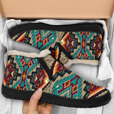 Tribe Blue Pattern Native American Winter Sneakers - Powwow Store