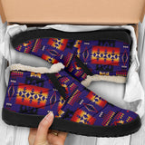 Purple Native Tribes Pattern Native American Winter Sneakers