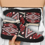 Ethnic Tribal Red Brown Pattern Native American Winter Sneaker