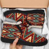 Native American Red Pattern Winter Sneakers