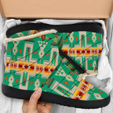 GB-NAT00062-06 Green Tribe Design Native American Cozy Winter Boots