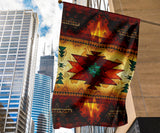 GB-NAT00068 United Tribes Brown Flag Decor