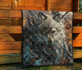 Wolf Warrior Native American Premium Quilt