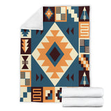 Powwow Store gb nat00427 navy arrow pattern blanket