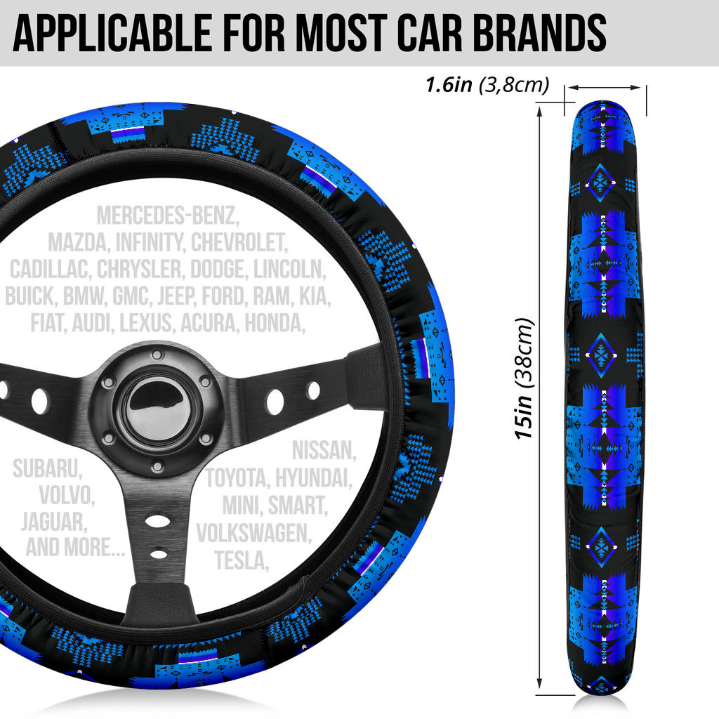 GB-NAT00720-02 Tribes Pattern Steering Wheel Cover