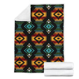 Powwow Store gb nat00321 native american patterns black red blanket