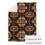 Powwow Store gb nat00402 black pattern native blanket