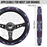 Powwow Store gb nat00023 03 naumaddic arts dark purple steering wheel cover