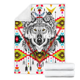 Powwow Store gb nat00347 wolf arrow pattern blanket