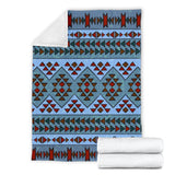 GB-NAT00572 Blue Pattern Premium Blanket