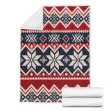 Powwow Store gb nat00527 navy red pattern native blanket