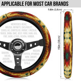 GB-NAT00068 United Tribes Brown Steering Wheel Cover