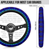 Powwow Storegb nat00680 03 pattern blue steering wheel cover 1