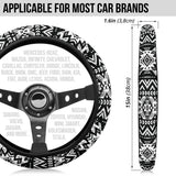 Powwow Store gb nat00441 black pattern steering wheel cover