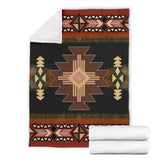 Powwow Store gb nat00139 brown geometric native american blanket