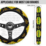 Powwow Storegb nat00720 08 native tribes pattern steering wheel cover