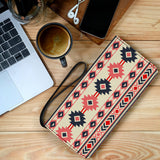 Powwow Store gb nat00375 pink navy pattern native clutch purse