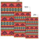 Red Thunderbird Native American Design Area Rug no link - Powwow Store