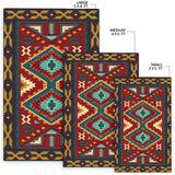 Native American Red Pattern Area Rug