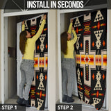 GB-NAT00062-01 Black Tribe Design Native American Door Sock
