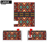 GB-NAT00061 Native Red Yellow Pattern Mailbox Cover