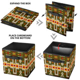 GB-NAT00062-12 Dark Green Tribe Design  Storage Cube