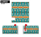 GB-NAT00062-05 Turquoise Tribe Design Mailbox Cover