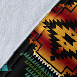 Powwow Store gb nat00321 native american patterns black red blanket