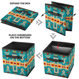 GB-NAT00062-05 Turquoise Tribe Design Storage Cube