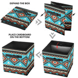 GB-NAT00319 Line Shapes Ethnic Pattern  Storage Cube
