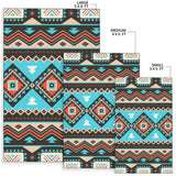 GB-NAT00319 Tribal Line Shapes Ethnic Pattern Area Rug