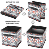 GB-NAT00318 Purple Tribal Design Storage Cube