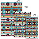 Powwow Store gb nat00511 blue red pattern native area rug