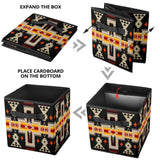 Powwow Store gb nat00046 02 black pattern storage cube