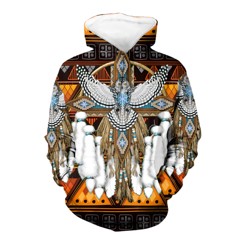 Powwow StoreGBNAT00644 Pattern Mandala Native 3D Hoodie