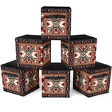 Powwow Store gb nat0002 orange geometric storage cube