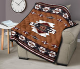 Native Temple Symbol Native American Premium Quilt