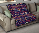 QLT-0011 - Pattern Blue Mandala Premium Quilt