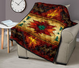 Southwest Brown Symbol Native American Premium Quilt