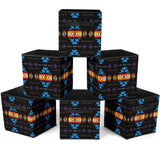 GB-NAT00363 Blue Pattern Storage Cube
