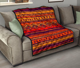GB-NAT00576 Pattern Color Orange Premium Quilt