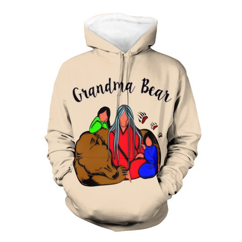 GB-NAT00574  Grand Mama Bear 3D Hoodie
