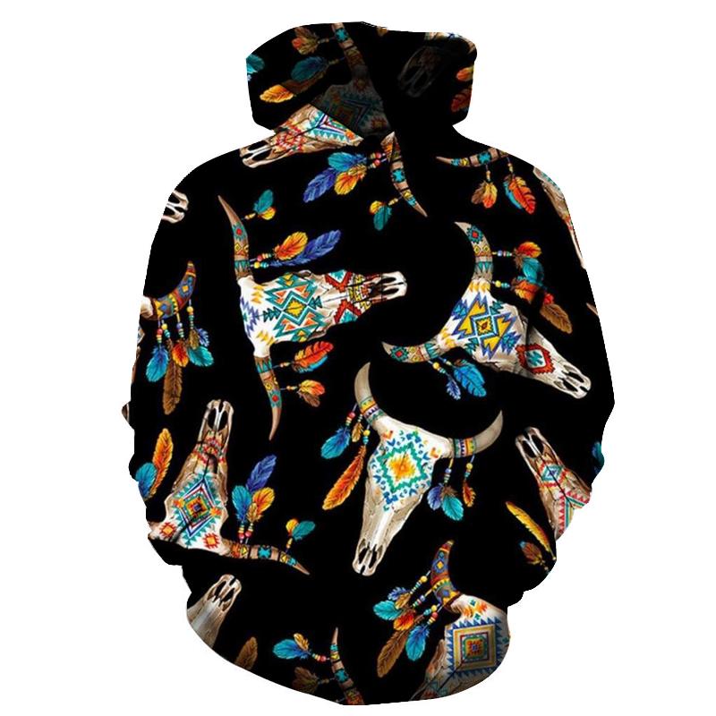 Bison Native American Pride All Over Hoodie no link - Powwow Store