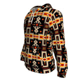 Native American Tribe Navy Pattern All Over Hoodie