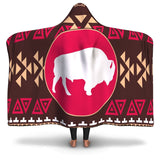 Brown Bison Native American Pride Hooded Blanket